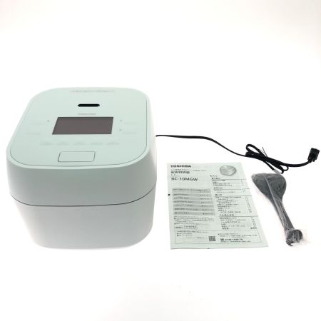  TOSHIBA 東芝 東芝真空圧力IH炊飯ジャー炊飯器 5.5合 炎匠炊き 2024年製 RC-10MGW グランホワイト