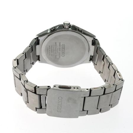 SEIKO セイコー メンズ腕時計 電波ソーラー アナログ デイト セイコーセレクション ブルー文字盤 7B24-0BN0