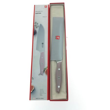 ヘンケルスジャパン ZWILLING ツヴィリング FIT 2 16.5cm 三徳包丁 日本製  スモーキーピンクカラー