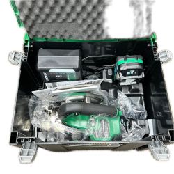 ▼▼ HiKOKI ハイコーキ 丸のこ コードレス式 125mm 36v/18v 充電器・充電池2個・ケース付 C3605DA(SK) グリーン Aランク