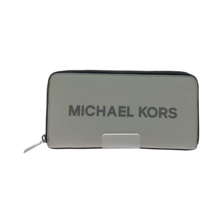  MICHAEL KORS マイケルコース メンズ 長財布 ラウンドファスナー レザー アウトレット 36S4LCOZ3L グレー