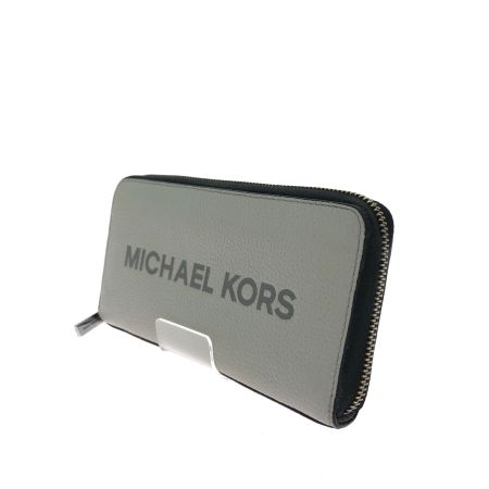  MICHAEL KORS マイケルコース メンズ 長財布 ラウンドファスナー レザー アウトレット 36S4LCOZ3L グレー