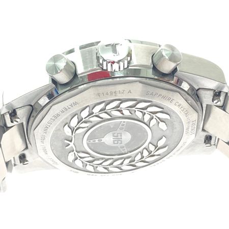  TISSOT ティソ メンズ腕時計 クオーツ クロノグラフ ブルー文字盤 10気圧防水 T149417A