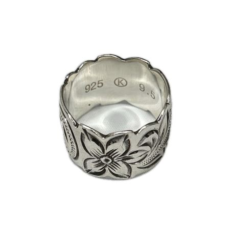 リング SILVER925 ハワイアンジュエリー K刻印 19号 9.2g