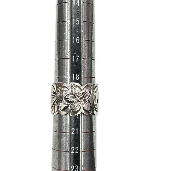 リング SILVER925 ハワイアンジュエリー K刻印 19号 9.2g - 中古