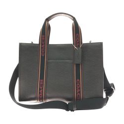 ▼▼ COACH コーチ レディース 2WAYバッグ スミストート アウトレット レザー CM067 ブラック Aランク