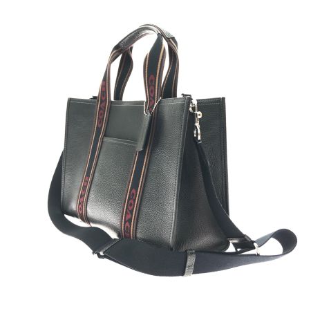  COACH コーチ レディース 2WAYバッグ スミストート アウトレット レザー CM067 ブラック