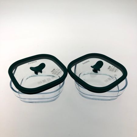  MEYER マイヤー ガラス保存容器 調理容器 Anyday シースルー15cm 2個セット グリーン