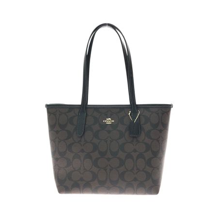  COACH コーチ レディース トートバッグ シグネチャー ミニシティトート CN733 ブラウン