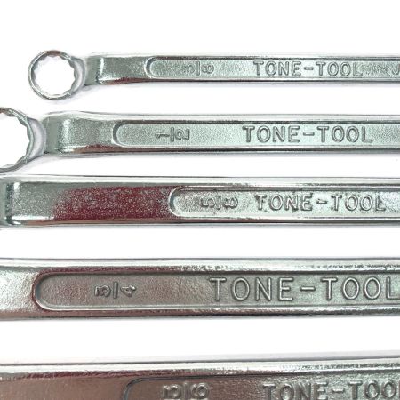 TONE トネ ハンドツール めがねレンチ 6本組 45°ロングタイプ 2600