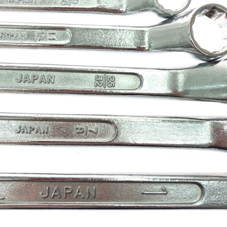 TONE トネ ハンドツール めがねレンチ 6本組 45°ロングタイプ 2600