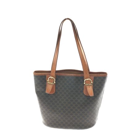  CELINE セリーヌ レディース トートバッグ ショルダートート マカダム オールドセリーヌ MC97 ブラウン