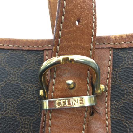  CELINE セリーヌ レディース トートバッグ ショルダートート マカダム オールドセリーヌ MC97 ブラウン