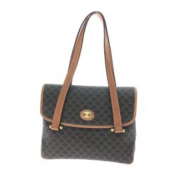 ▼▼ CELINE セリーヌ レディース ショルダーバッグ マカダム オールドセリーヌ M08 ブラウン Bランク