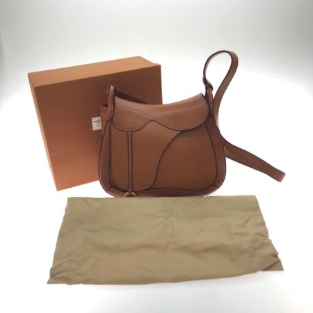  ITAGAKI Leather Craft by emi ショルダーバッグ サドルバッグ たんにん鞣し革 ブラウン