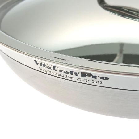  Vita Craft PRO ビタクラフトプロ 調理器具 プロ用フライパン IH対応 ステンレス 24cm No.0313+フタ No.0403セット