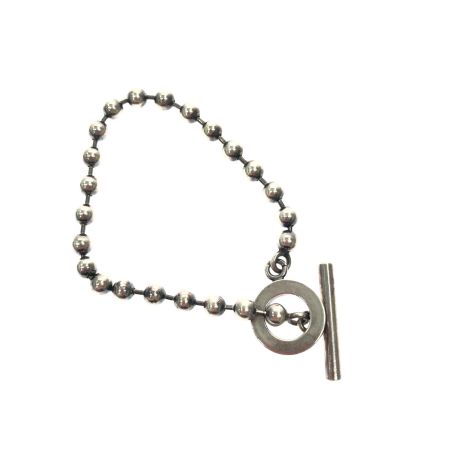  GUCCI グッチ シルバー ブレスレット ボールチェーン ラウンド 丸 シルバー925 SV 15.2g