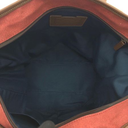  COACH コーチ メンズ トートバッグ ヘリテージキャンバス×レザー 2WAY デニム アウトレット F70825 ネイビー×レッド
