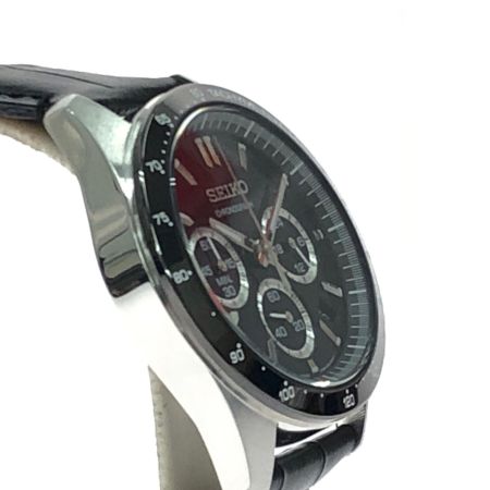 SEIKO セイコー メンズ腕時計 クオーツ クロノグラフ スピリット 8T63-00D0 ブラック