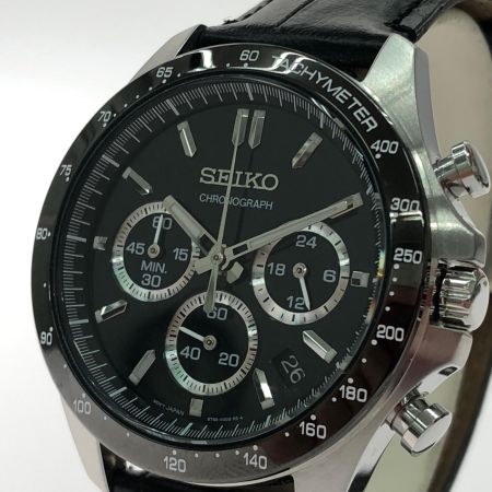 SEIKO セイコー メンズ腕時計 クオーツ クロノグラフ スピリット 8T63-00D0 ブラック