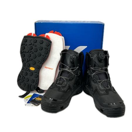 Korkers ウェーディングシューズ リバーオプスボア ラバーソール/フェルトソール付 SIZE 27.5cm ブラック