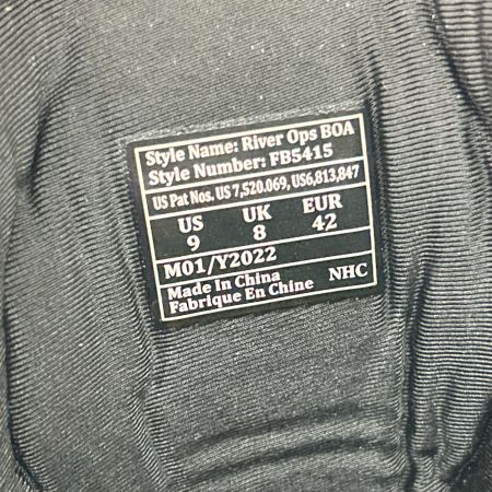 Korkers ウェーディングシューズ リバーオプスボア ラバーソール/フェルトソール付 SIZE 27.5cm ブラック