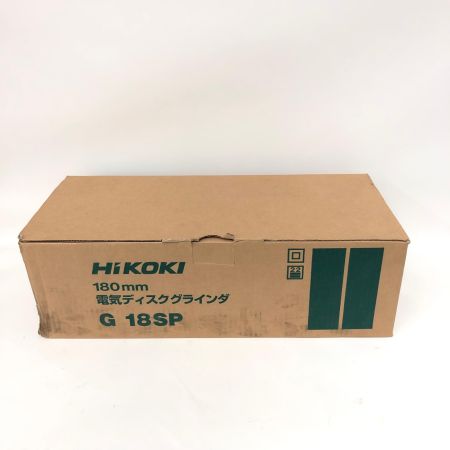  HiKOKI ハイコーキ 電動工具 コード式 100V 180mm 電気ディスクグラインダ G18SP グリーン