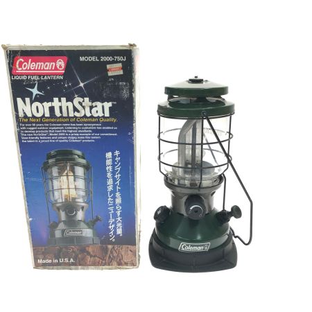  Coleman コールマン アウトドア ガソリンランタン 箱ダメージ有 North Star 2000-750J