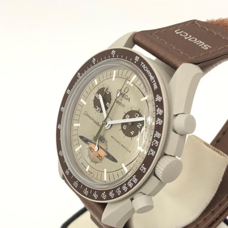 OMEGAxSWATCH メンズ腕時計 クオーツ BIOCERAMIC MOON SWATCH  MISSION TO SATUM  S33T100