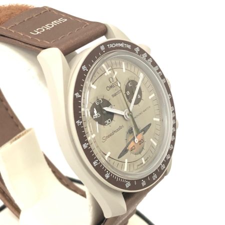 OMEGAxSWATCH メンズ腕時計 クオーツ BIOCERAMIC MOON SWATCH  MISSION TO SATUM  S33T100