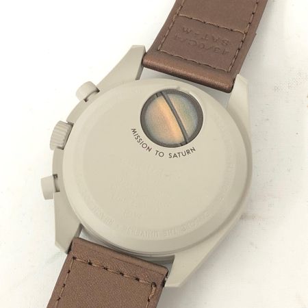 OMEGAxSWATCH メンズ腕時計 クオーツ BIOCERAMIC MOON SWATCH  MISSION TO SATUM  S33T100