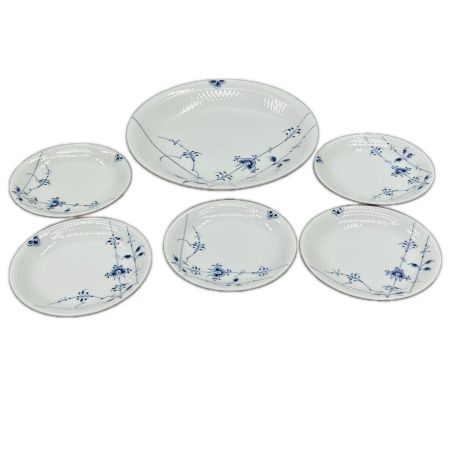 ROYAL COPENHAGEN ロイヤル・コペンハーゲン 洋食器 プレートセット ブルーパルメッテ 大皿ｘ1 小皿ｘ5