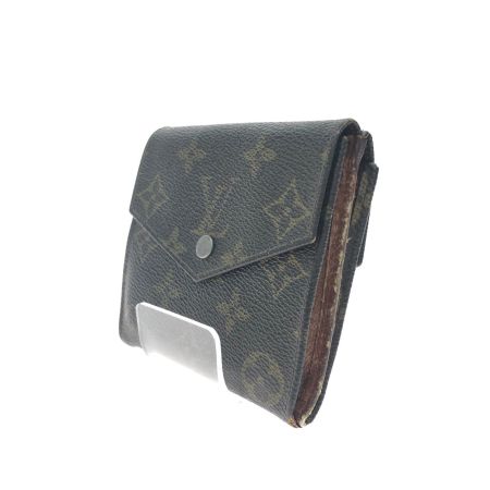 LOUIS VUITTON ルイヴィトン レディース 二つ折り財布 Wホック モノグラム ポルトモネビエ カルトクレディ  Ｍ61660 ブラウン