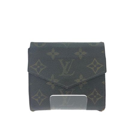LOUIS VUITTON ルイヴィトン レディース 二つ折り財布 Wホック モノグラム ポルトモネビエ カルトクレディ  Ｍ61660 ブラウン