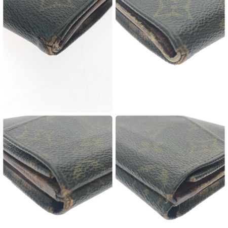 LOUIS VUITTON ルイヴィトン レディース 二つ折り財布 Wホック モノグラム ポルトモネビエ カルトクレディ  Ｍ61660 ブラウン