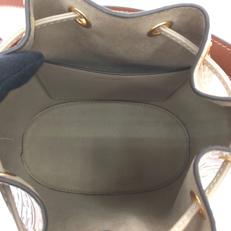  TORY BURCH トリーバーチ レディース 2WAYバッグ ショルダーバッグ Tモノグラム ぺブルドミニバスケットバッグ 巾着 フレッシュクレイ