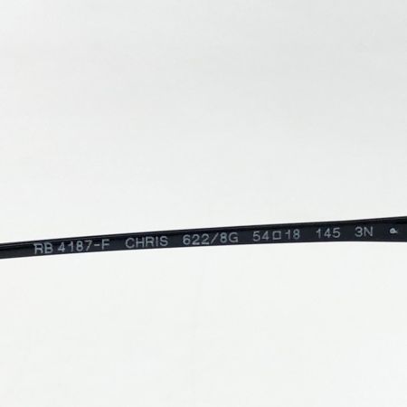 RAY-BAN レイバン ユニセックス アイウェア サングラス メガネフレーム 54□18 ラバーブラック ケース付 RB4187-F622/8G