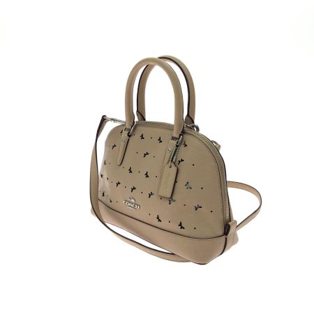 COACH コーチ レディース 2WAY ハンドバッグ ショルダーバッグ アウトレット バタフライ サッチル F59346 ベージュ