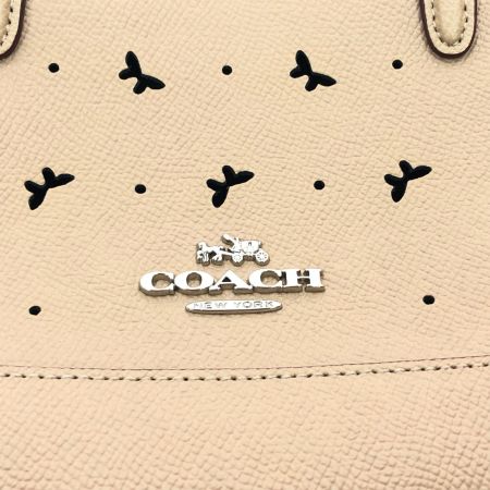 COACH コーチ レディース 2WAY ハンドバッグ ショルダーバッグ アウトレット バタフライ サッチル F59346 ベージュ