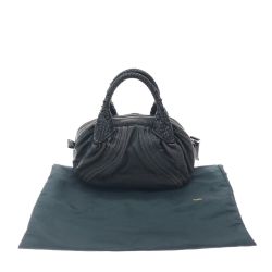 FENDI フェンディ レディース ハンドバッグ ヴィンテージ ズッカ ミニスパイバッグ オールレザー AL22561 ブラウン Bランク