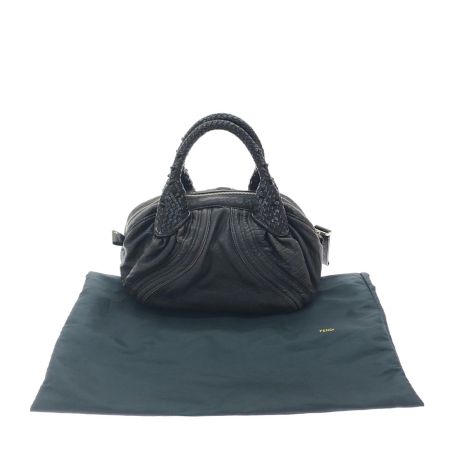 FENDI フェンディ レディース ハンドバッグ ヴィンテージ ズッカ ミニスパイバッグ オールレザー AL22561 ブラウン