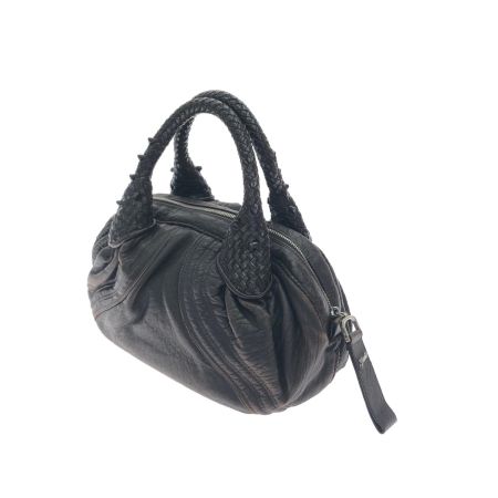 FENDI フェンディ レディース ハンドバッグ ヴィンテージ ズッカ ミニスパイバッグ オールレザー AL22561 ブラウン