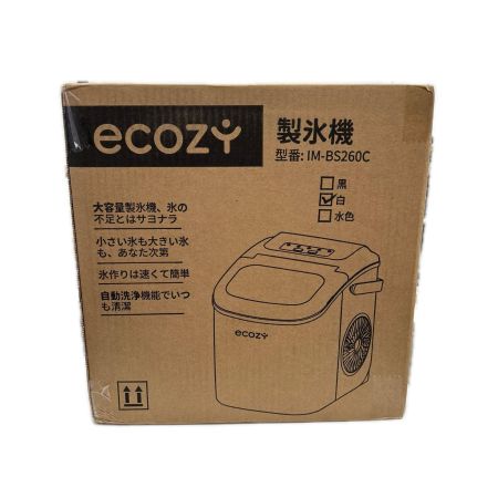 ecozy 製氷機 IM-BS260C ホワイト
