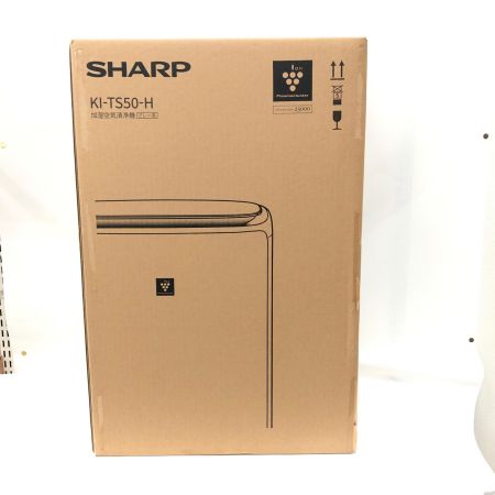 SHARP シャープ 空気清浄機 加湿器 プラズマクラスター 25000 加湿空気清浄機 グレー系 KI-TS50-H