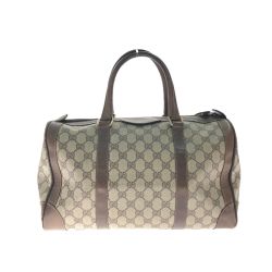 GUCCI グッチ レディース ボストンバッグ ミニボストン オールドグッチ ヴィンテージ GG柄 Cランク