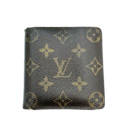 LOUIS VUITTON ルイヴィトン 2つ折り財布 モノグラム ポルトビエ・6カルトクレディ M60929 ブラウン Cランク
