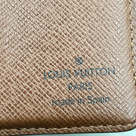 LOUIS VUITTON ルイヴィトン 2つ折り財布 モノグラム ポルトビエ・6カルトクレディ M60929 ブラウン