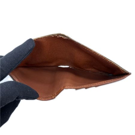 LOUIS VUITTON ルイヴィトン 2つ折り財布 モノグラム ポルトビエ・6カルトクレディ M60929 ブラウン