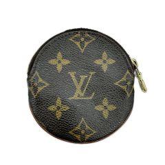 LOUIS VUITTON ルイヴィトン コインケース モノグラム ポルト モネ・ロン ファスナー一部破損有 M61926 ブラウン Cランク