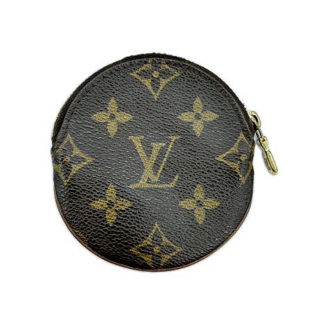 LOUIS VUITTON ルイヴィトン コインケース モノグラム ポルト モネ・ロン ファスナー一部破損有 M61926 ブラウン